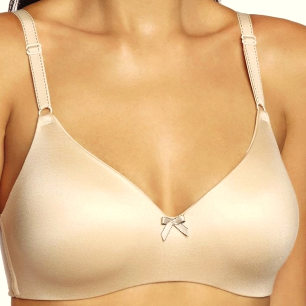 MAIDENFORM SZ 38C COMFORT DEVOTION WIRELESS XTRA COVERAGE LATTE LIFT BRA
